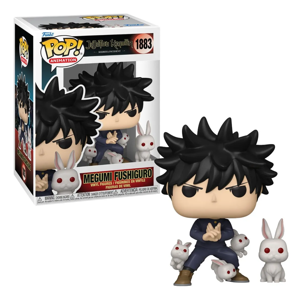 Figura Pop! 85323 Jujutsu Kaisen Megumi Fushiguro Con Conejos Funko