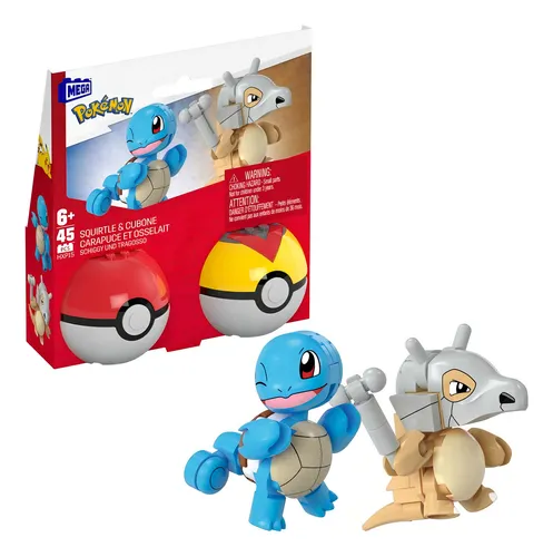 Mega Pokémon Juguete Construcción Pokébola Squirtle & Cubone - Image 2